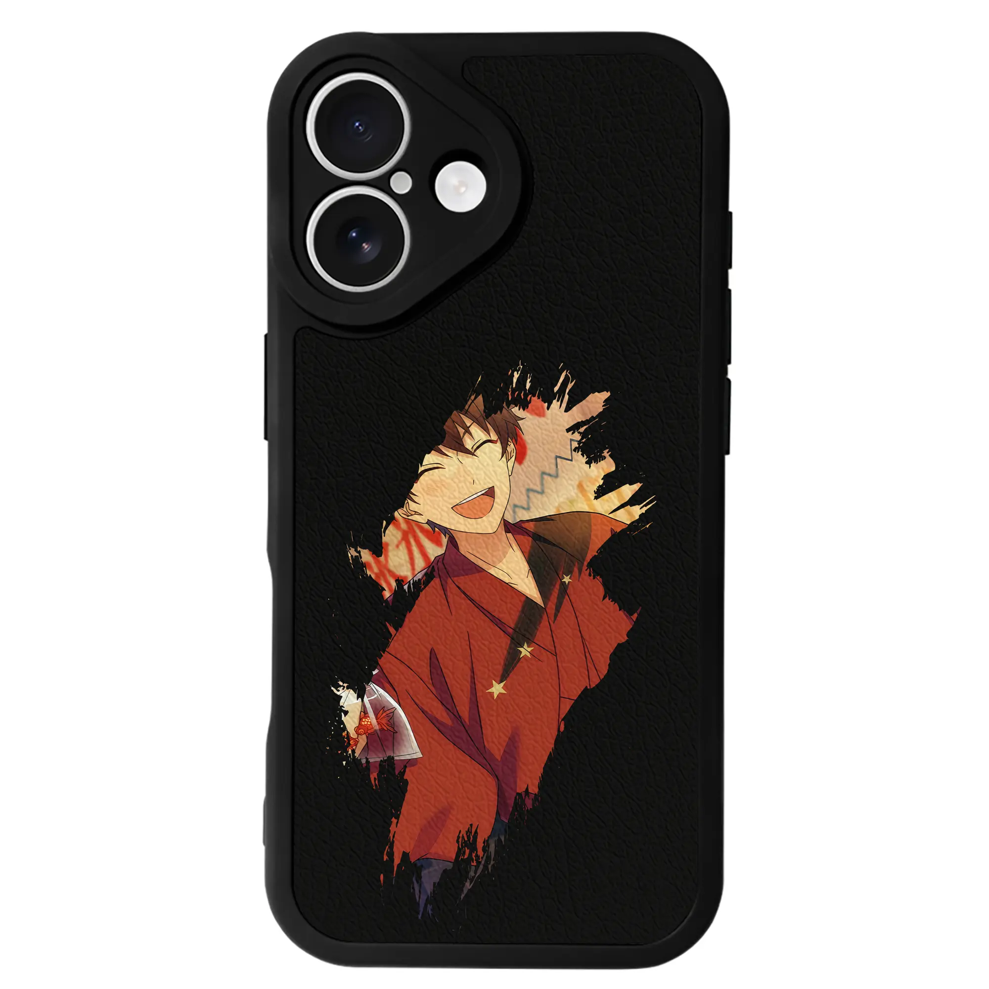 あんさん ぶる グッズ 流星隊 守沢千秋 - IPhone 16シリーズ対応 ・ シリコンスマホケース ・ レザー調 ・ 高精度フィット ・ 耐衝撃 ・ ワイヤレス充電対応 ・ 精密カット